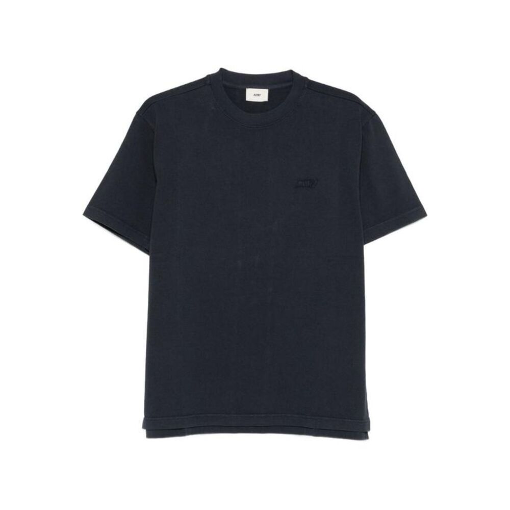 AUTRY Men's Embroidered Logo Crew Neck T-Shirt Men BLUE T-Shirts